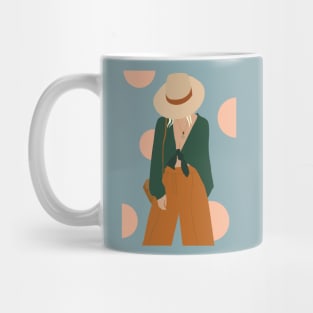 Summer girl with hat Mug